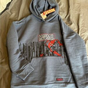 Marvel Kids Spider-Man Graphic Hoodie - Gray and Red